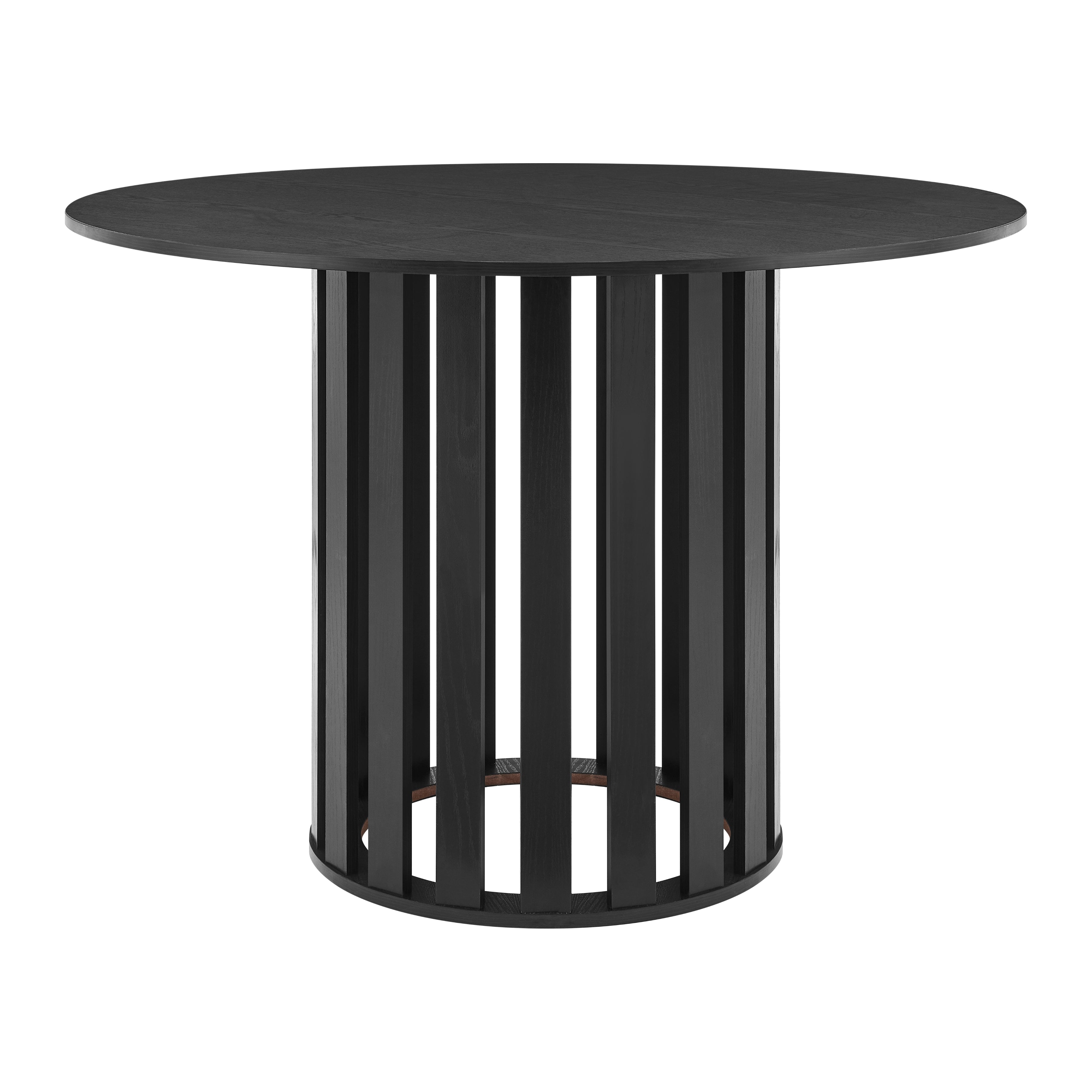 Ximena Round Wooden Kitchen Dining Table 110cm Black Fast shipping On sale