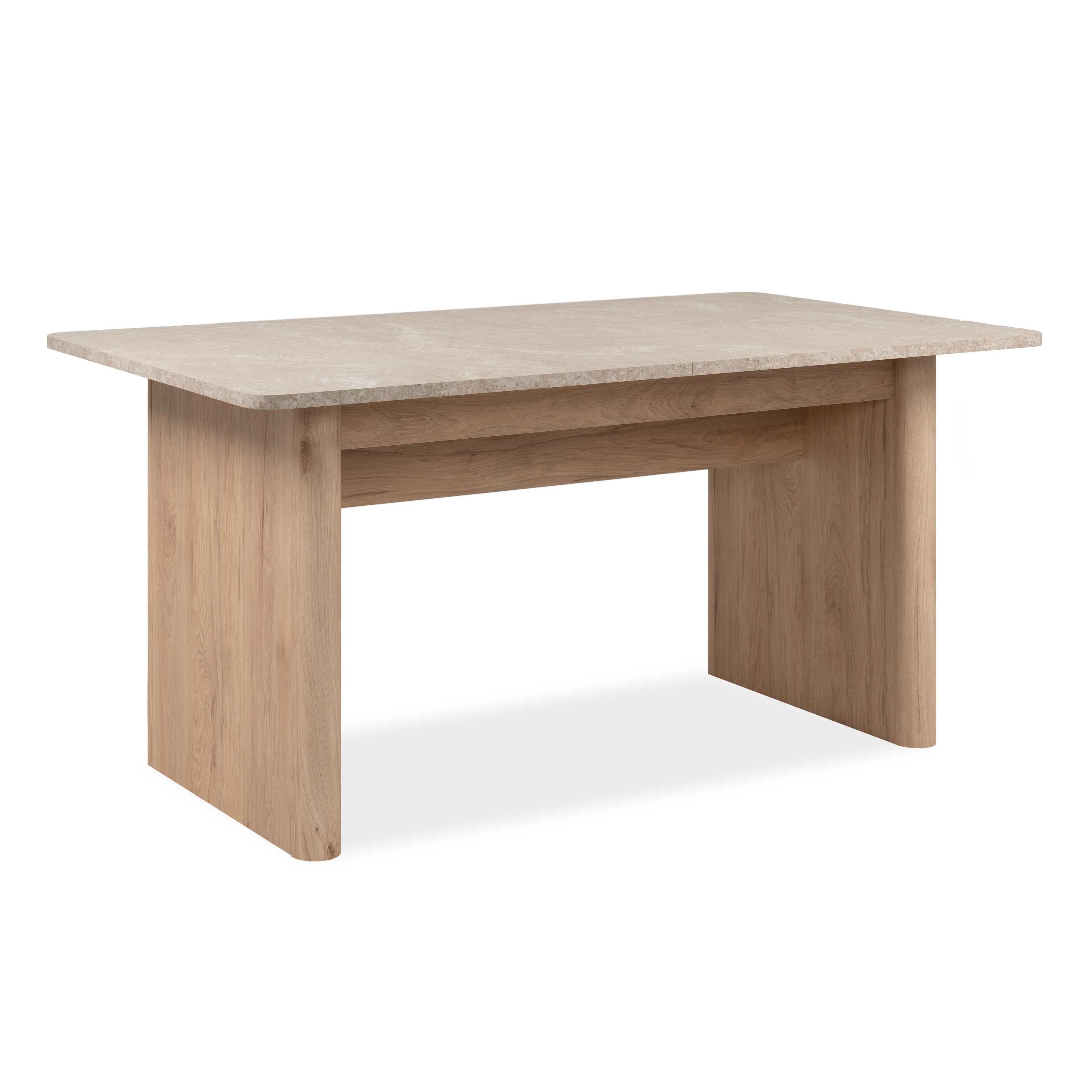 Jose Wooden Extendable Rectangular Kitchen Dining Table 160-200cm Sandstone/Hickory Fast shipping On sale