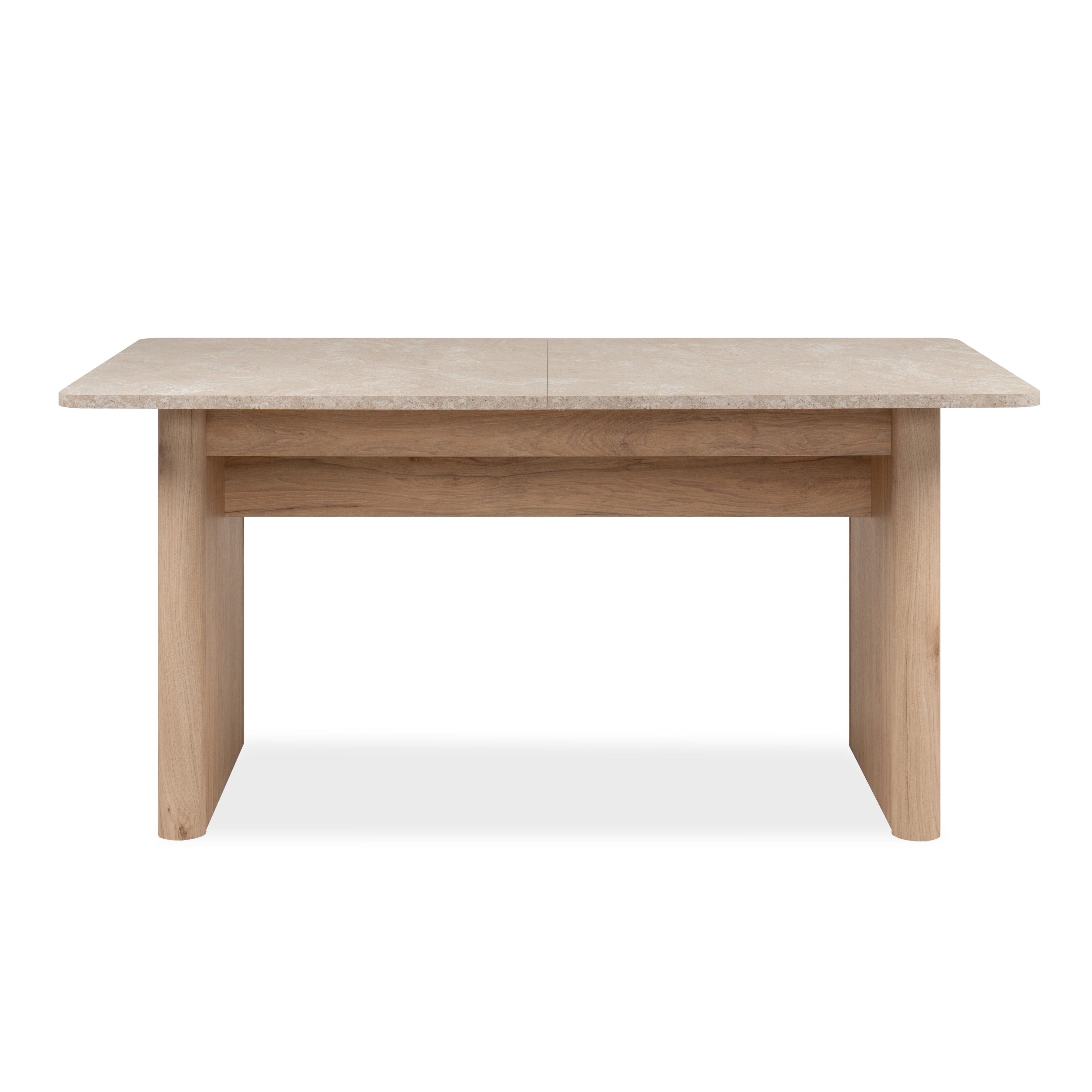 Jose Wooden Extendable Rectangular Kitchen Dining Table 160-200cm Sandstone/Hickory Fast shipping On sale