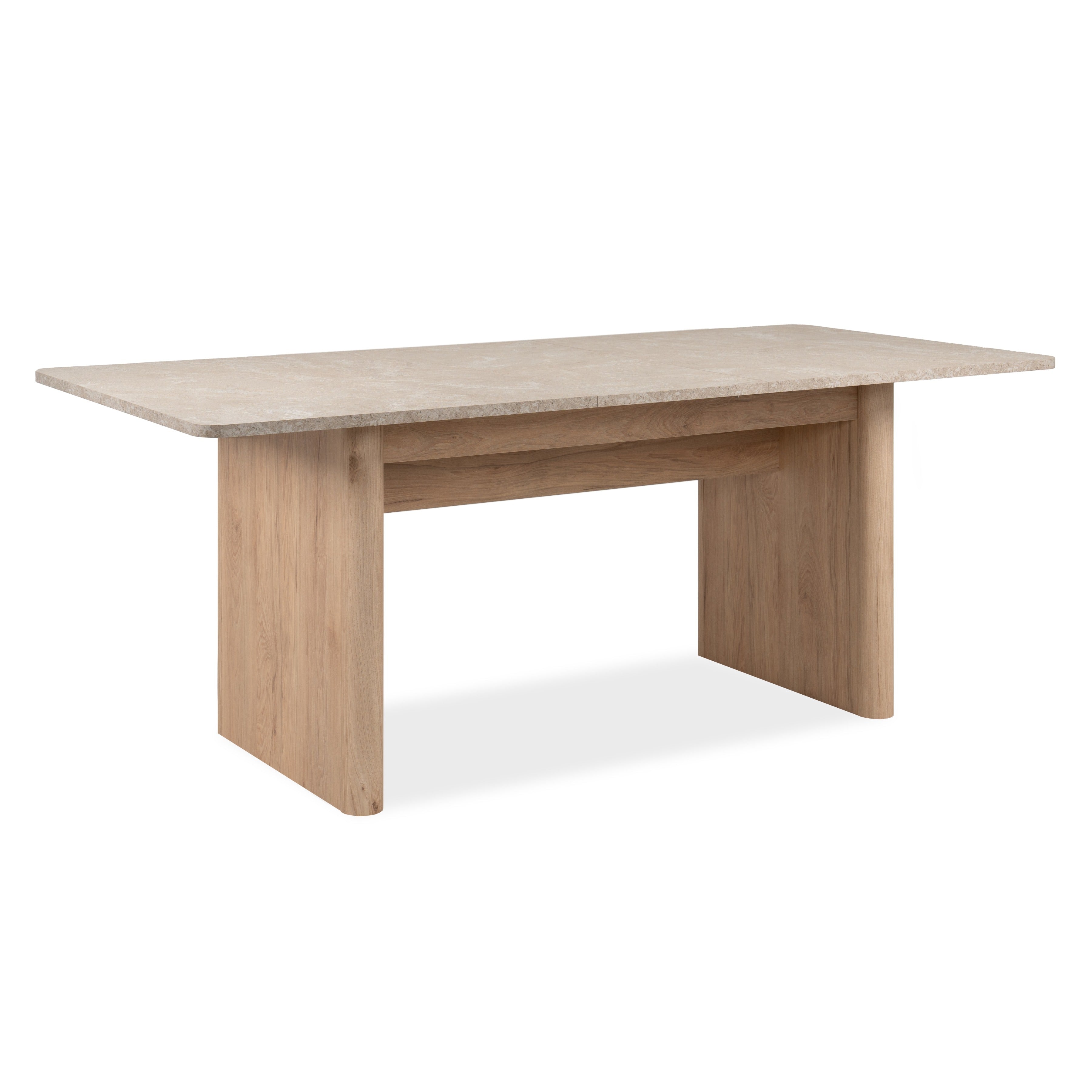 Jose Wooden Extendable Rectangular Kitchen Dining Table 160-200cm Sandstone/Hickory Fast shipping On sale