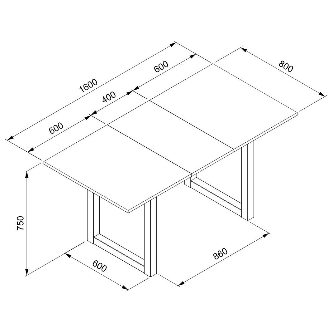 Jose Small Extendable Rectangular Kitchen Dining Table 120-160cm Sandstone/White Fast shipping On sale