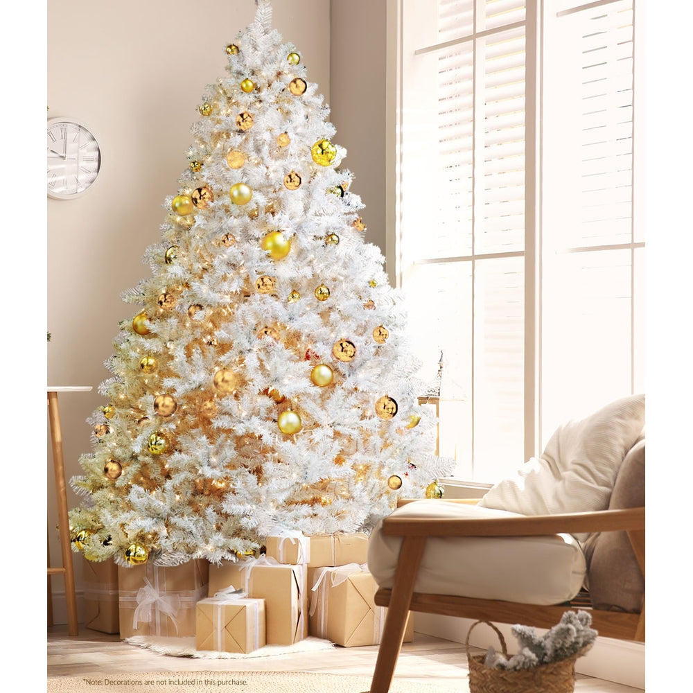 Jingle Jolly's White Christmas Tree Xmas Decorations Home Decor 2.1M 7FT