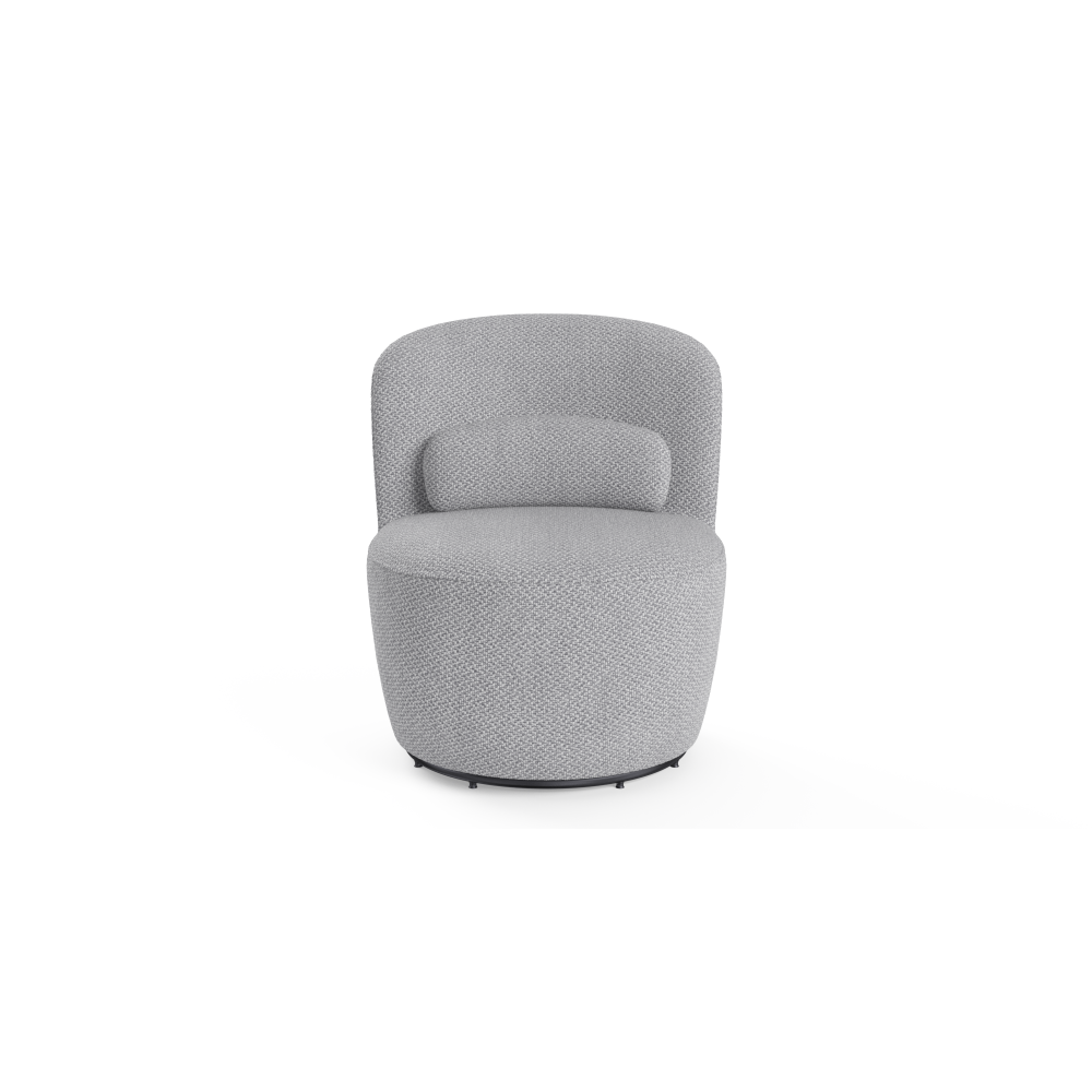 Ada Fabric Swivel Accent Lounge Relaxing Chair Gainsboro Grey Fast shipping On sale