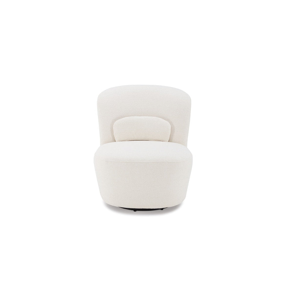 Ada Fabric Swivel Accent Lounge Relaxing Chair White Fast shipping On sale