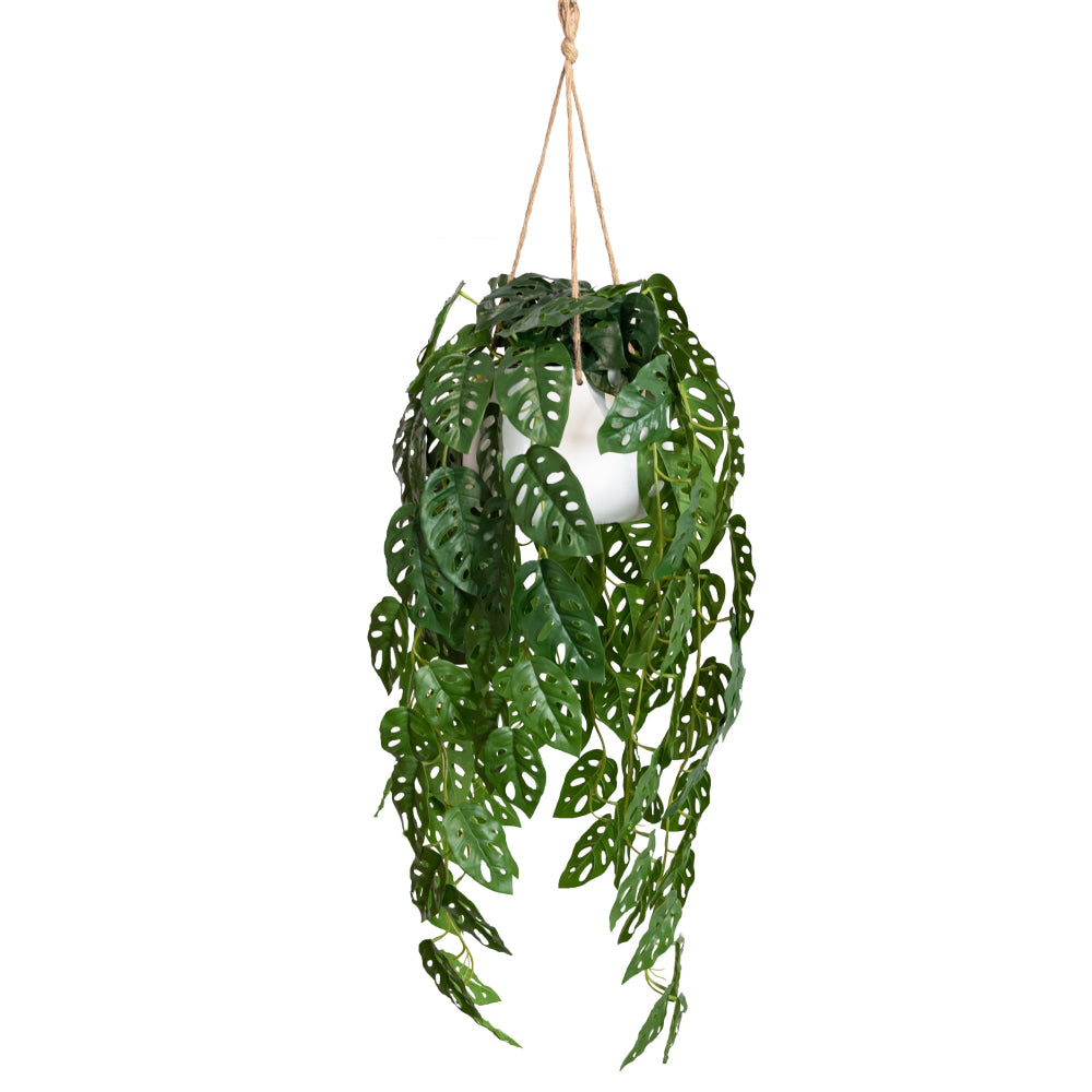 Adason’S Monstera 113cm Artificial Plant Flower Arrangement Decorative In Hanging Planter Fast shipping On sale