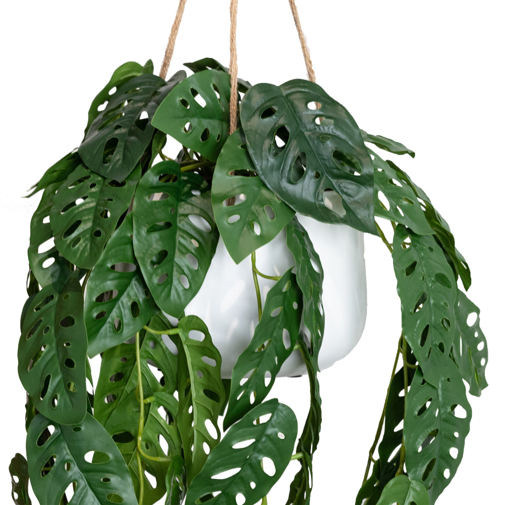 Adason’S Monstera 113cm Artificial Plant Flower Arrangement Decorative In Hanging Planter Fast shipping On sale