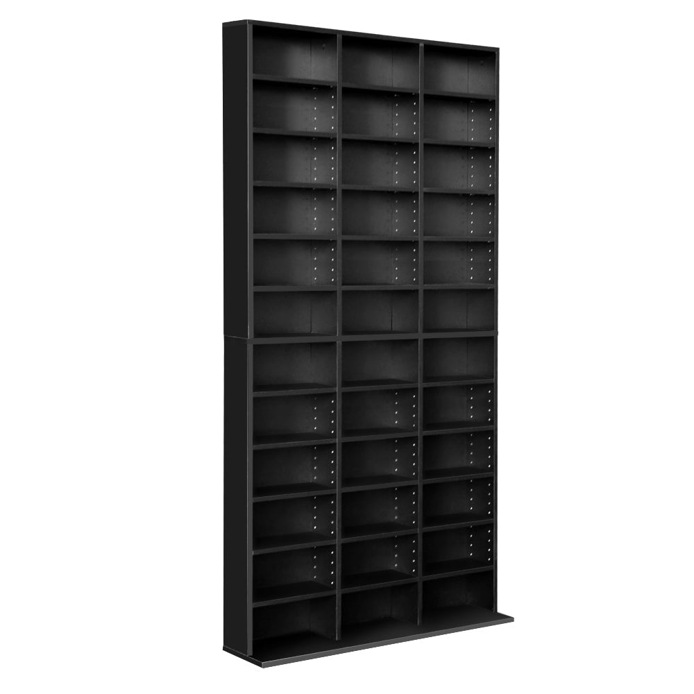 Adjustable Book Storage Shelf Rack Unit - Black Bookcase Fast shipping On sale