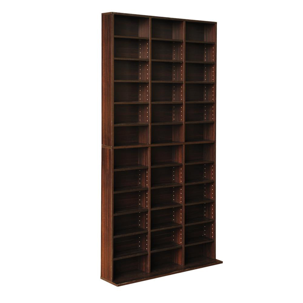 Adjustable Book Storage Shelf Rack Unit - Expresso Bookcase Fast shipping On sale