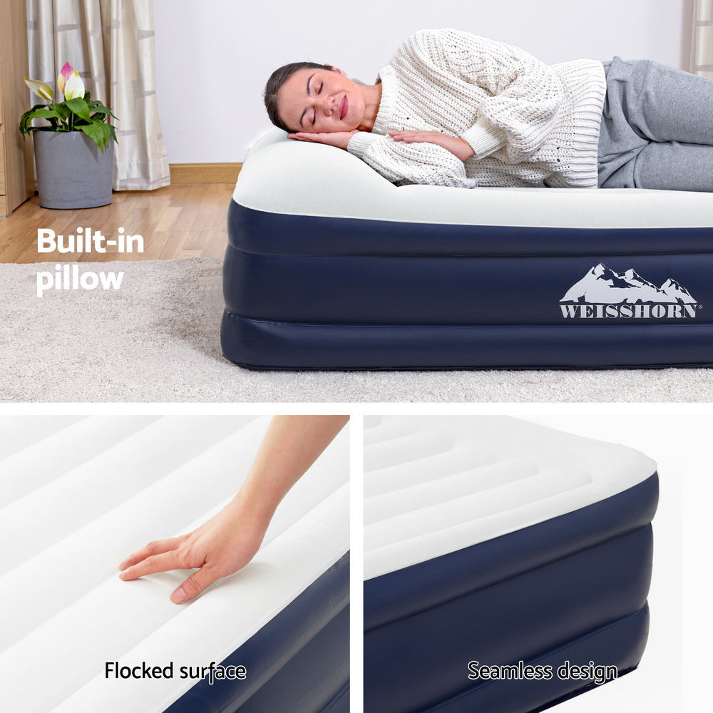 Air Mattress Single Inflatable Bed 46cm bed Grey Fast shipping On sale