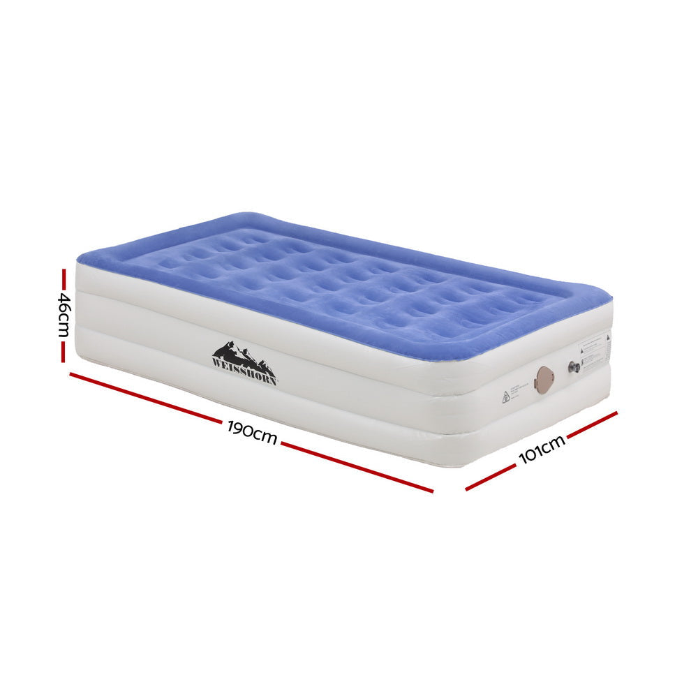 Air Mattress Single Inflatable Bed 46cm Cube Airbed Fast shipping On sale