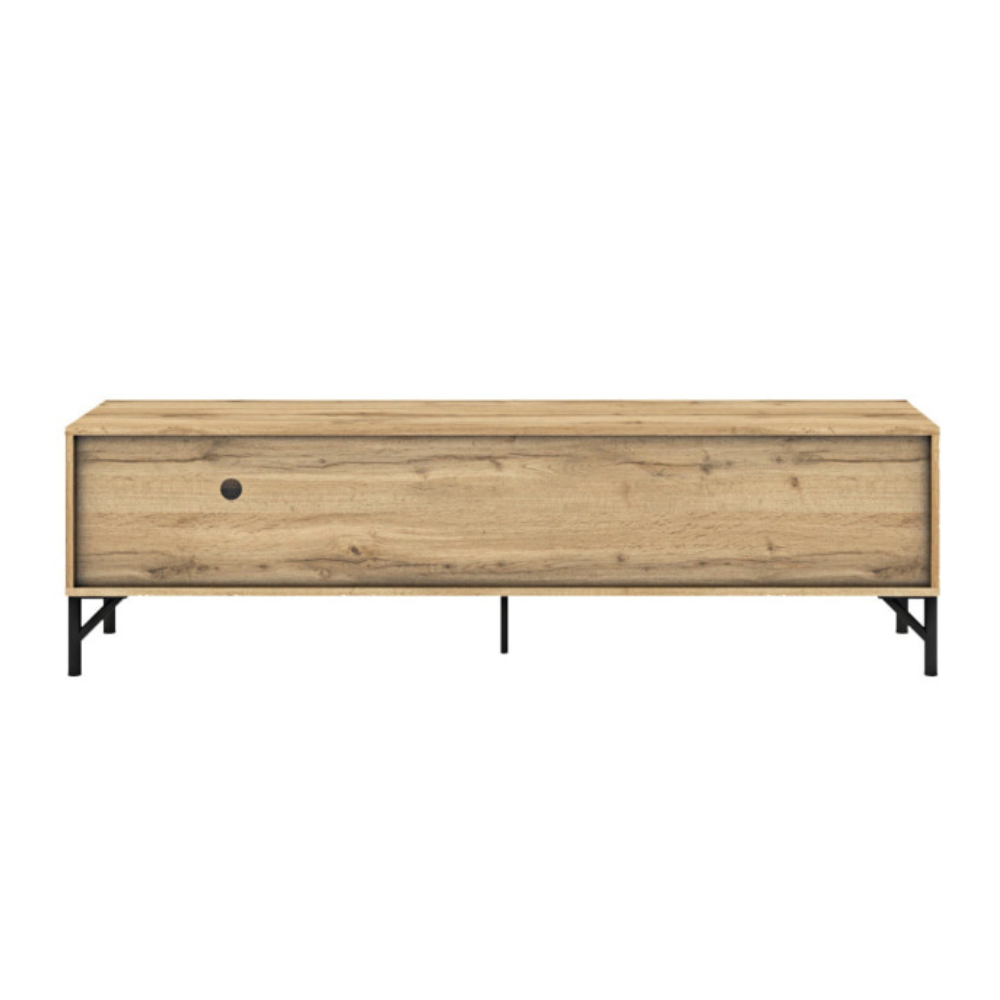 Akmo Lowline TV Stand Entertainment Unit 160cm W/ 2-Doors Wotan Oak Fast shipping On sale