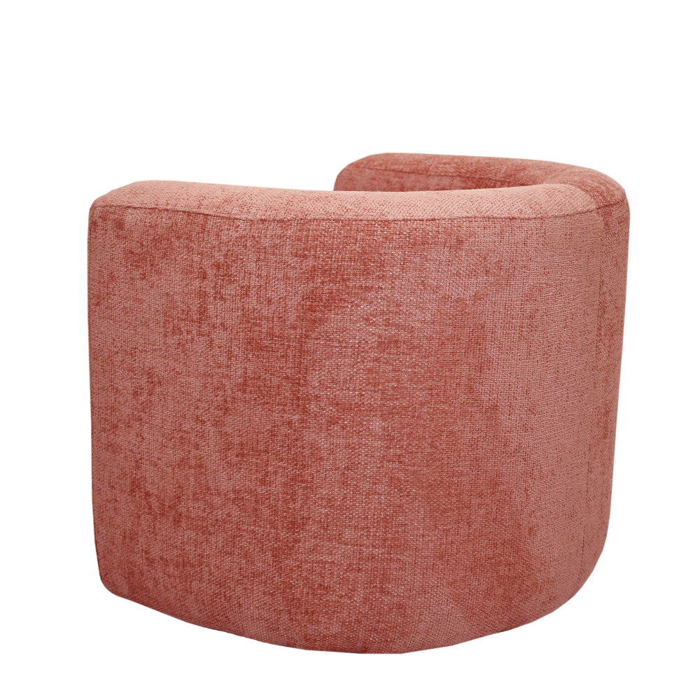 Alaina Textured Fabric Occasional Lounge Armchair Chair Accent Blush Fast shipping On sale