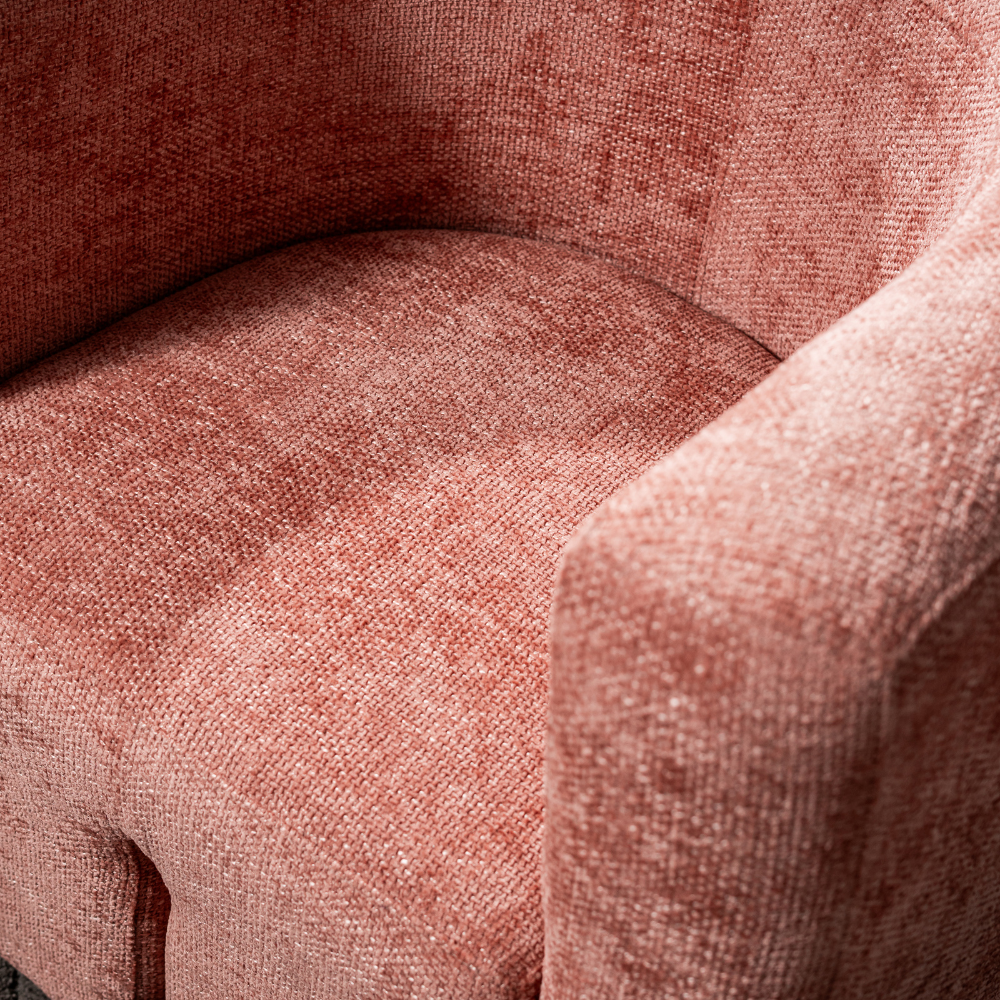 Alaina Textured Fabric Occasional Lounge Armchair Chair Accent Blush Fast shipping On sale