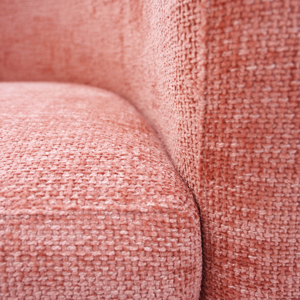 Alaina Textured Fabric Occasional Lounge Armchair Chair Accent Blush Fast shipping On sale