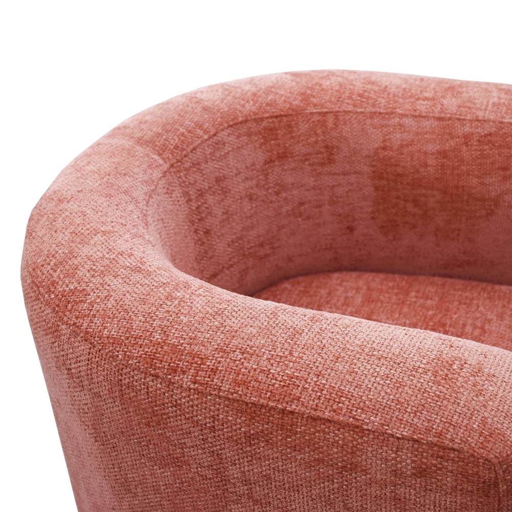 Alaina Textured Fabric Occasional Lounge Armchair Chair Accent Blush Fast shipping On sale