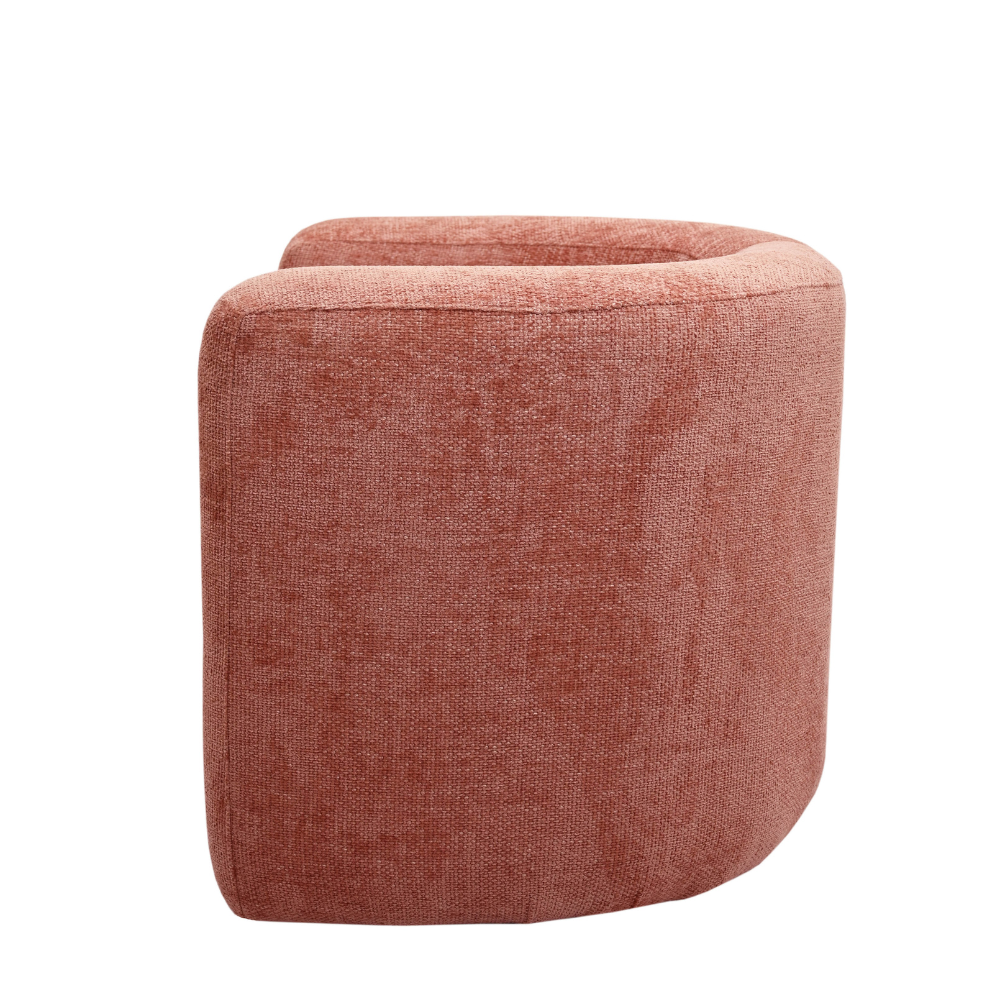 Alaina Textured Fabric Occasional Lounge Armchair Chair Accent Blush Fast shipping On sale