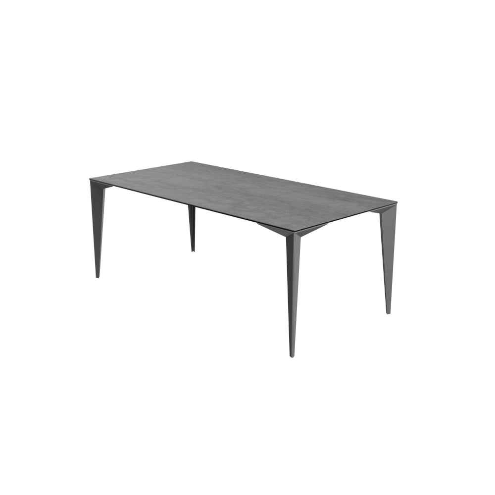 Alessia Large Modern Rectangular Kitchen Dining Table Ceramic 240cm Metal Frame - Florence Fast shipping On sale