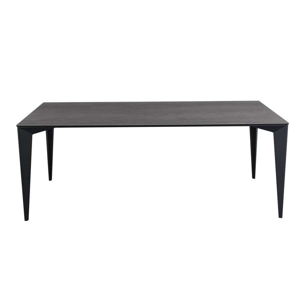 Alessia Large Modern Rectangular Kitchen Dining Table Ceramic 240cm Metal Frame - Florence Fast shipping On sale