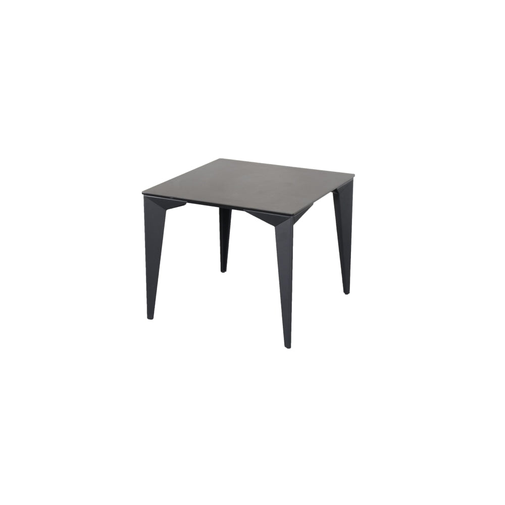 Alexandra Modern Square End Lamp Side Table Ceramic Metal Frame - Nero Fast shipping On sale