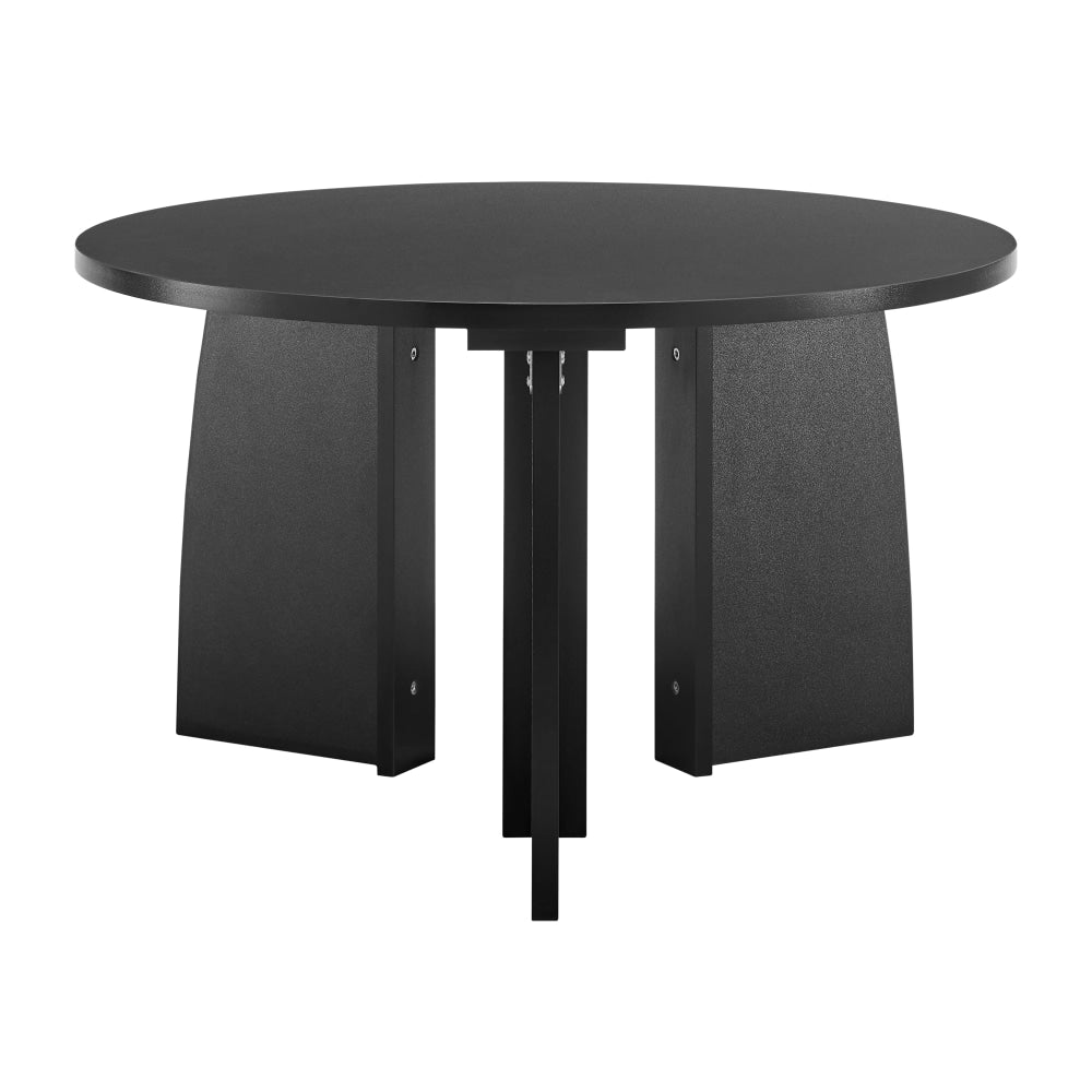 Alfie Wooden Round Coffee Tea Table 70cm Black Fast shipping On sale