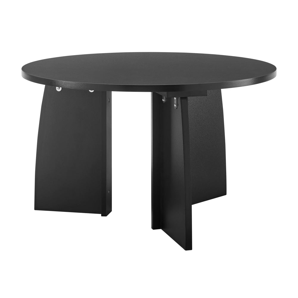 Alfie Wooden Round Coffee Tea Table 70cm Black Fast shipping On sale