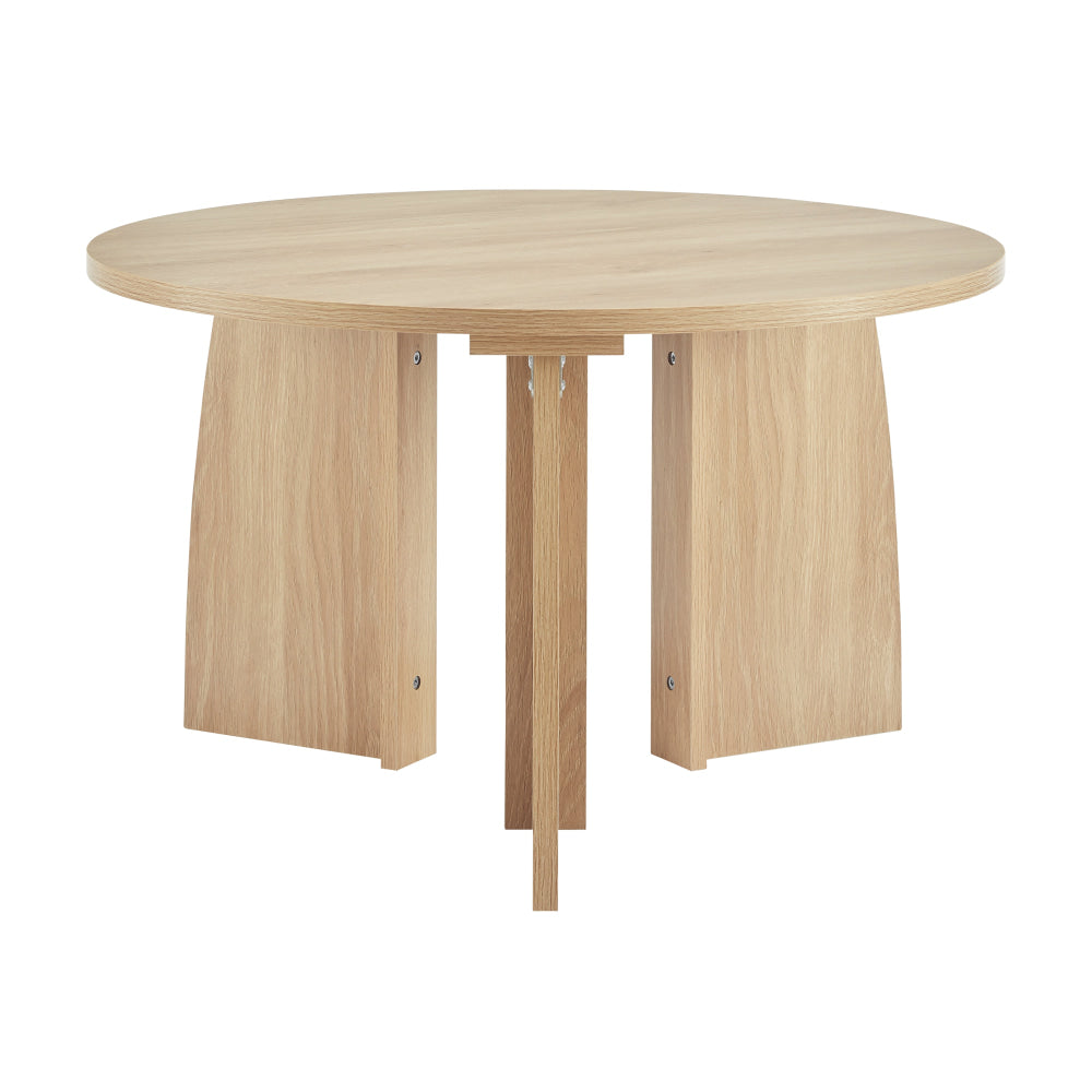 Alfie Wooden Round Coffee Tea Table 70cm Oak Fast shipping On sale