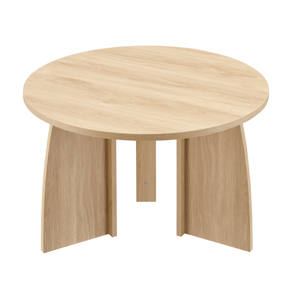 Alfie Wooden Round Coffee Tea Table 70cm Oak Fast shipping On sale