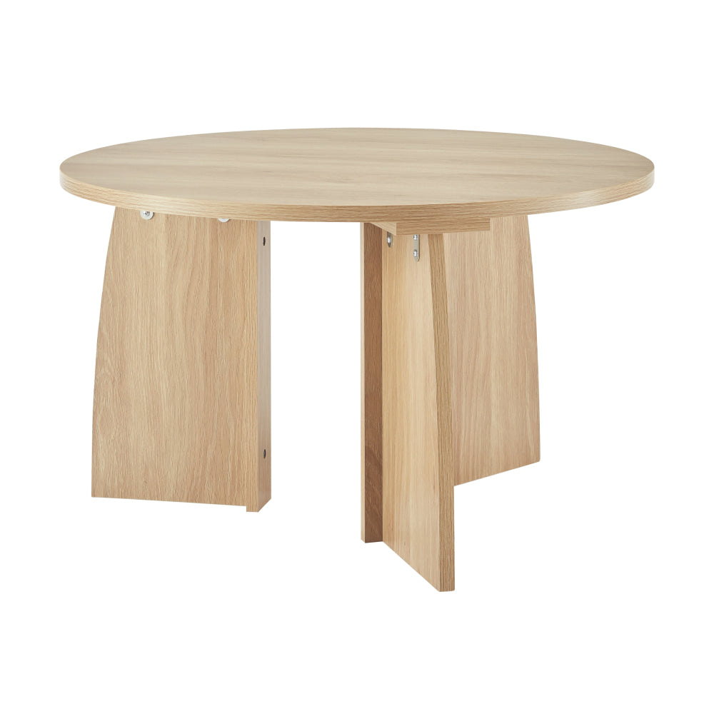 Alfie Wooden Round Coffee Tea Table 70cm Oak Fast shipping On sale
