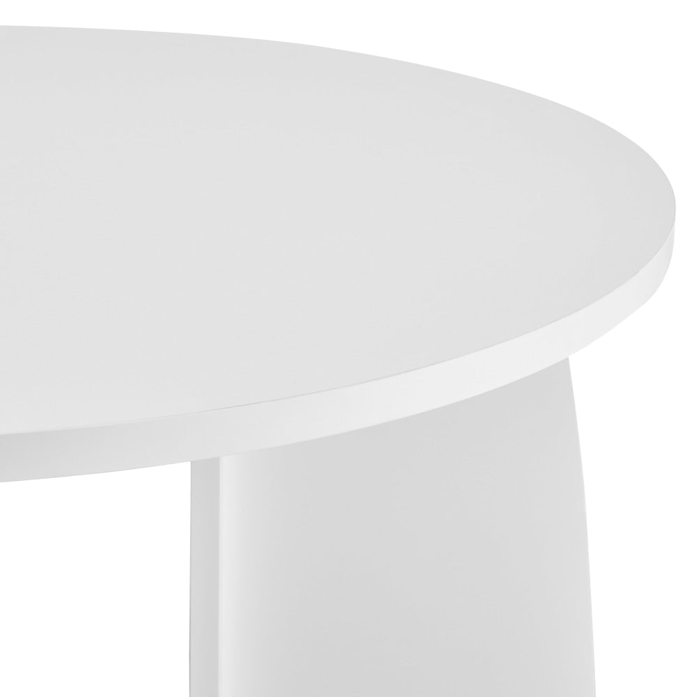 Alfie Wooden Round Coffee Tea Table 70cm White Fast shipping On sale