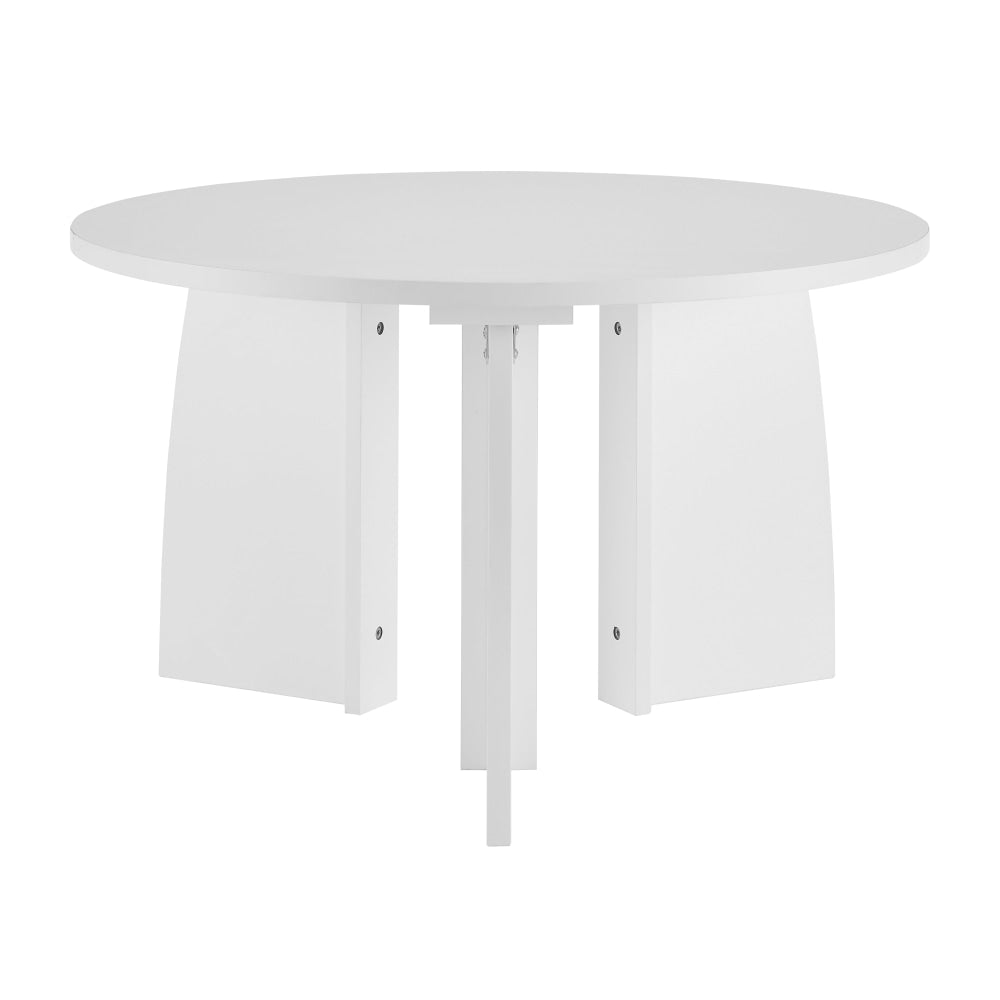 Alfie Wooden Round Coffee Tea Table 70cm White Fast shipping On sale