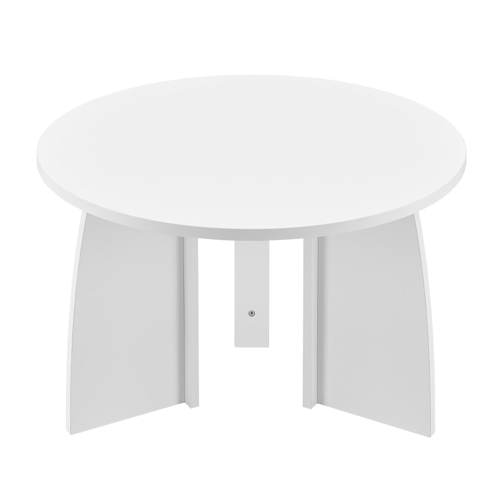 Alfie Wooden Round Coffee Tea Table 70cm White Fast shipping On sale