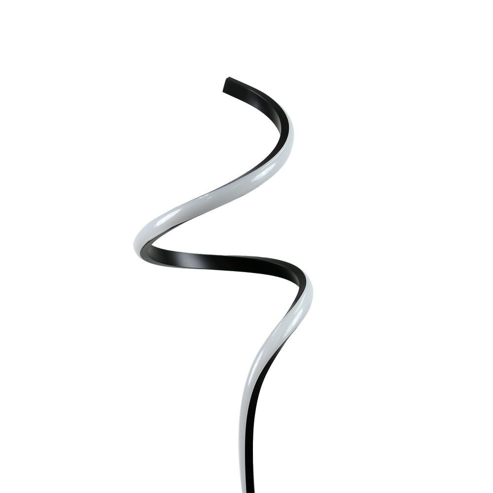 Allison LED Elegant Modern Spiral Floor Lamp Light - Black Fast shipping On sale