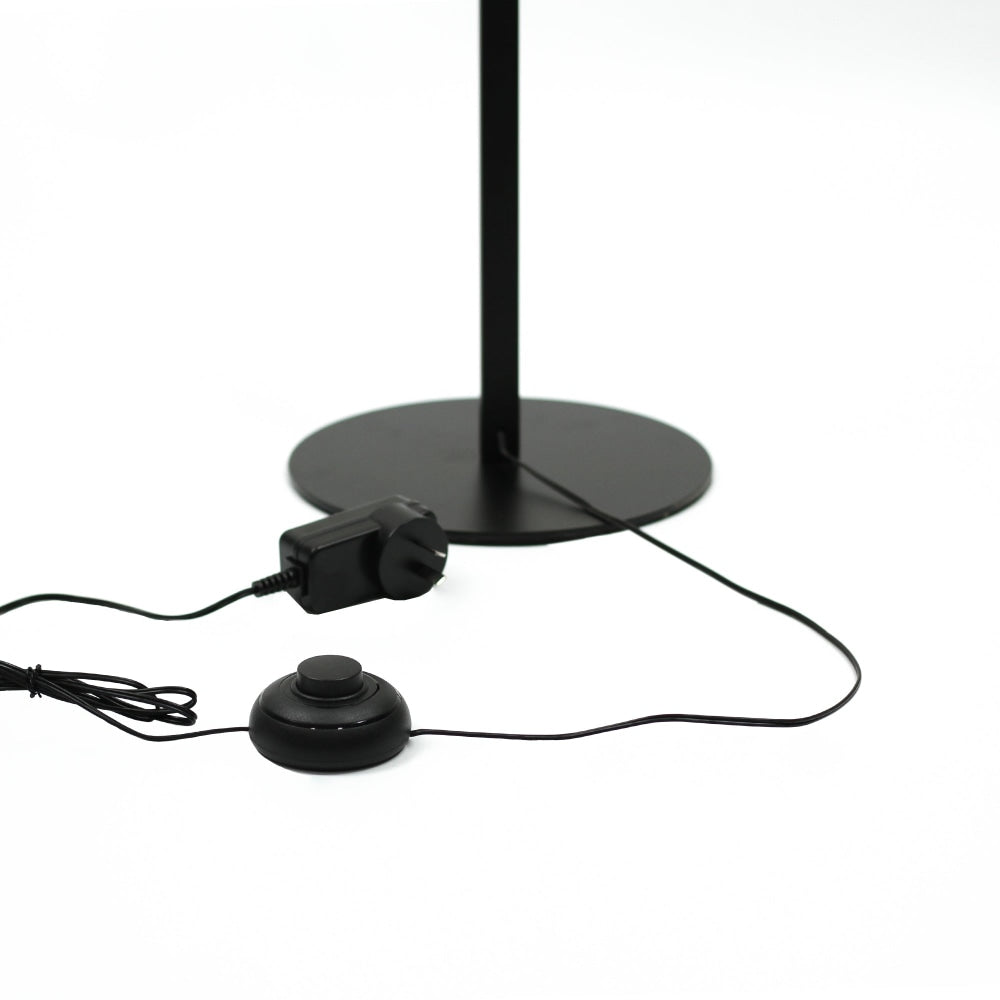 Allison LED Elegant Modern Spiral Floor Lamp Light - Black Fast shipping On sale