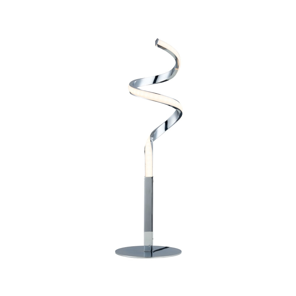 Allison LED Elegant Modern Spiral Table Lamp Light - Chrome Fast shipping On sale