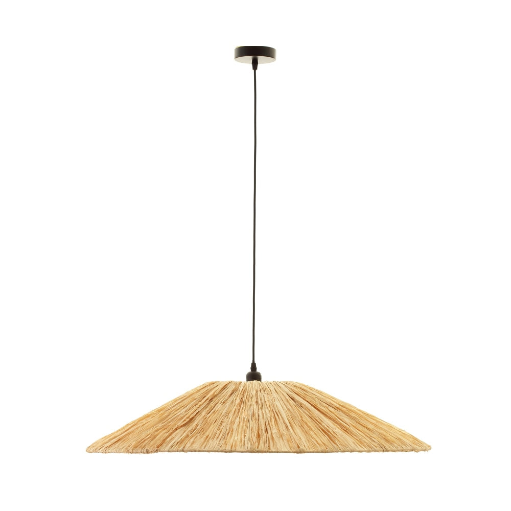 Alluria Transitional Contemporary Raffia Kitchen Pendant Light Bamboo Shade - Large Lamp Fast shipping On sale