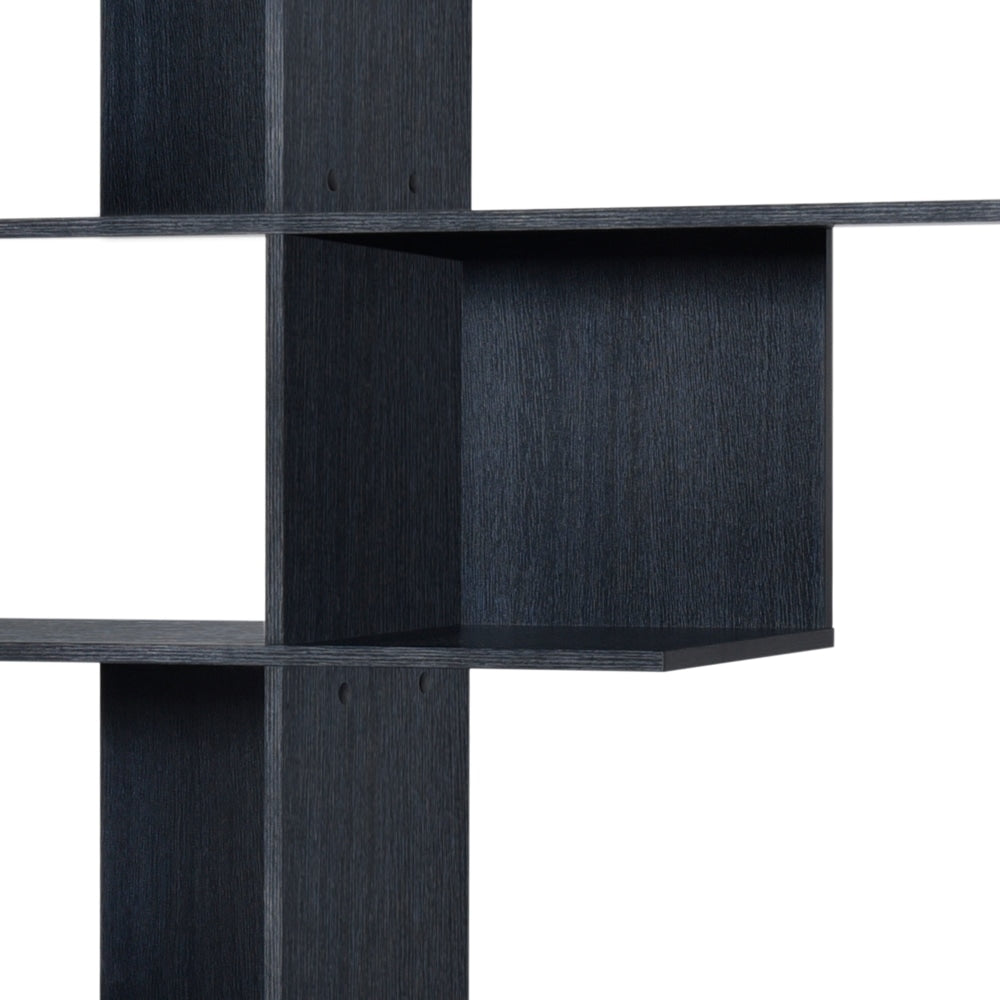 Amber Wooden 5 - Tier Display Shelf Bookcase Storage Cabinet - Black Fast shipping On sale