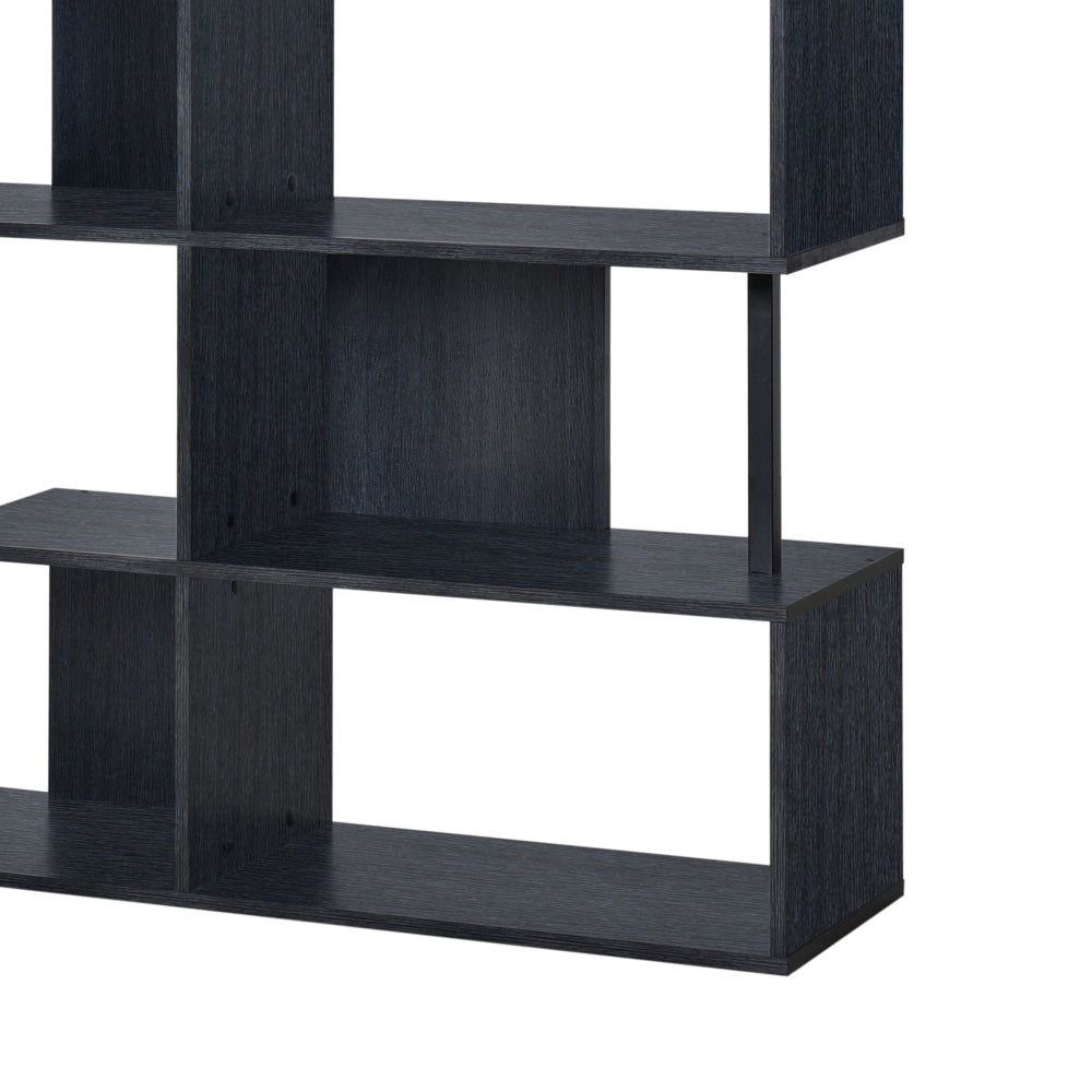 Amber Wooden 5 - Tier Display Shelf Bookcase Storage Cabinet - Black Fast shipping On sale