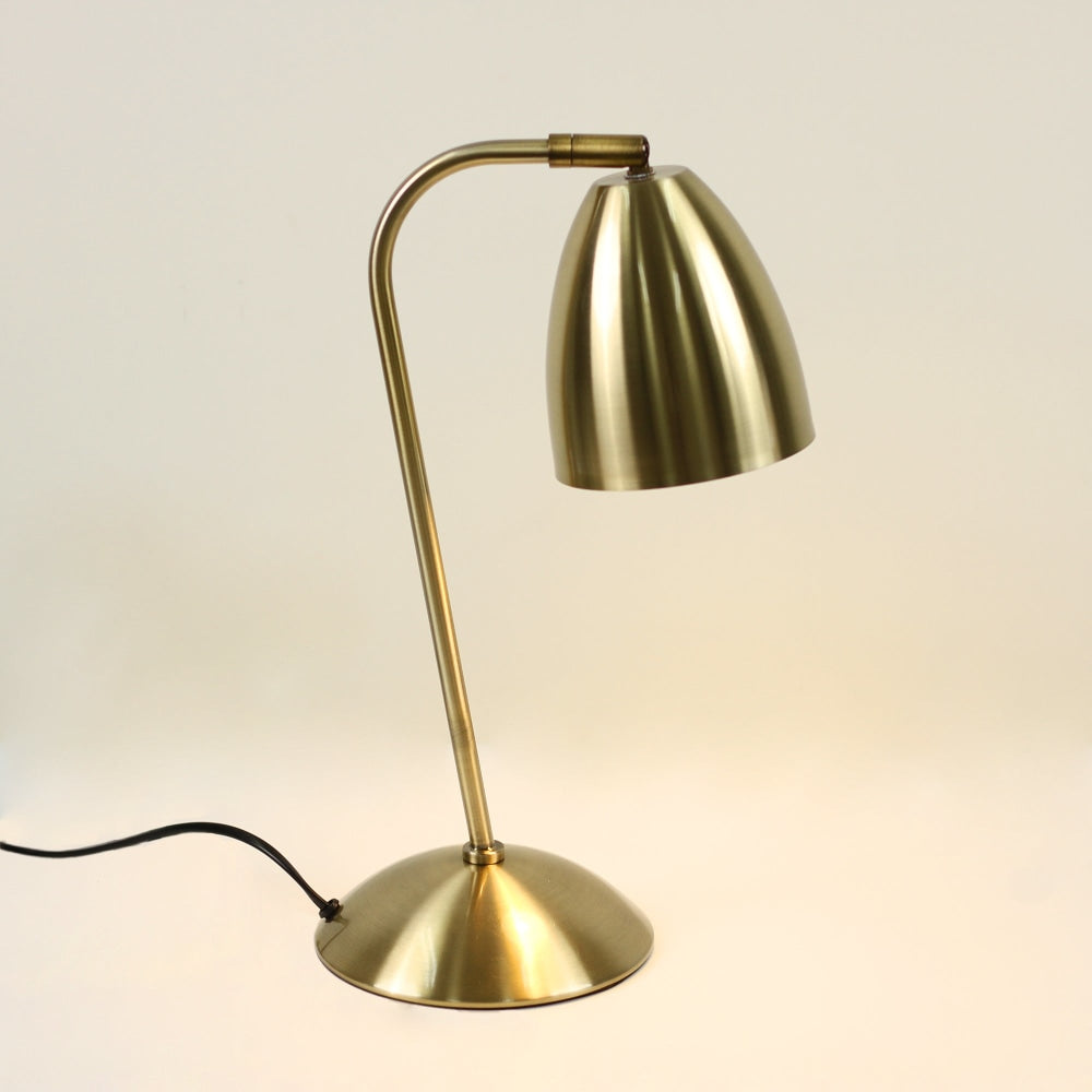 Ambi View Accent Touch Table Office Desk Lamp Light Metal Shade - Antique Brass Fast shipping On sale