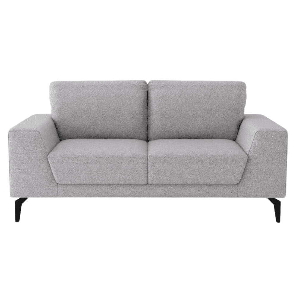 Amigos 2 - Seater Fabric Lounge Sofa with Solid Wooden Frame - Grey Fast shipping On sale
