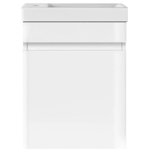 AMIRRA Slim Bathroom Vanity Cabinet with Basin Bowl White Fast shipping On sale