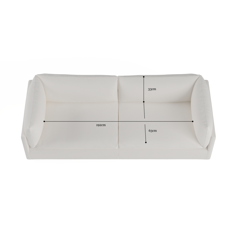 Anderson 3 Seater Sofa Corinthian White Sofas Fast shipping On sale