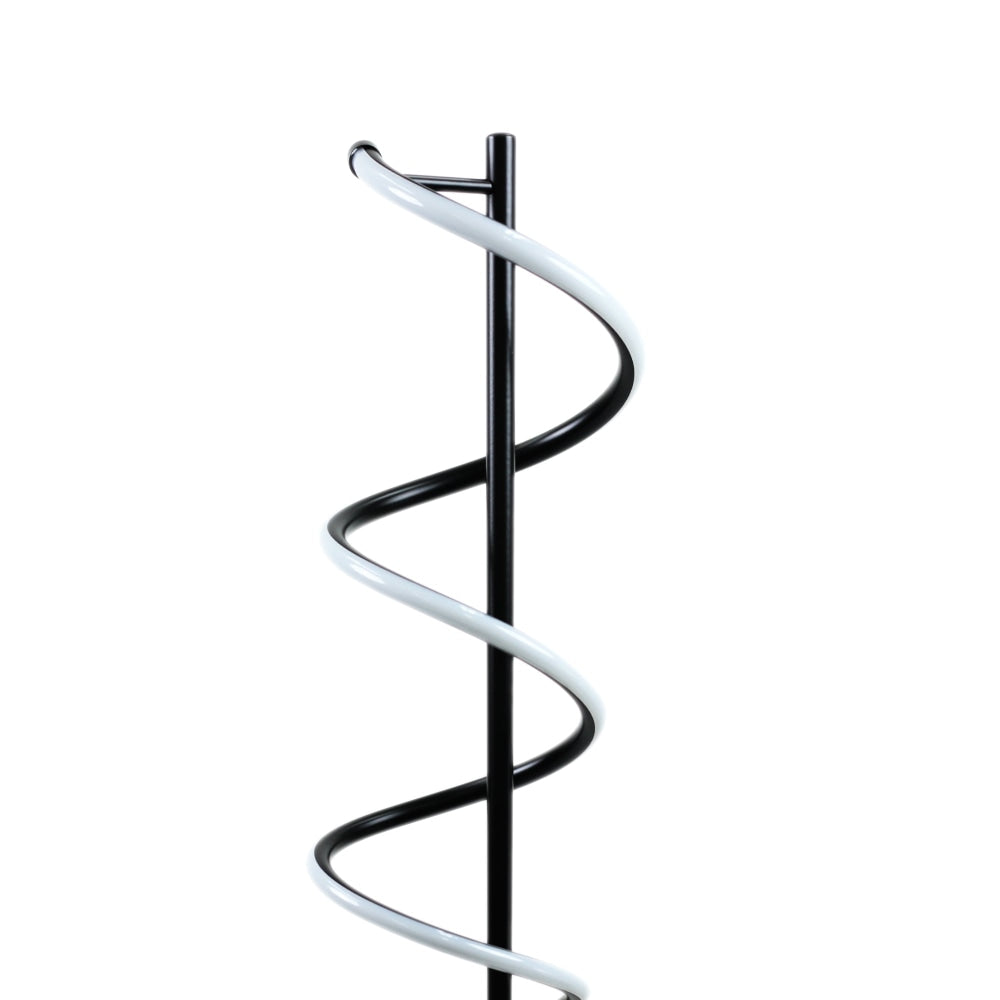 Angelina Modern Curved Spiral LED Floor Reading Lamp Light - Black Fast shipping On sale
