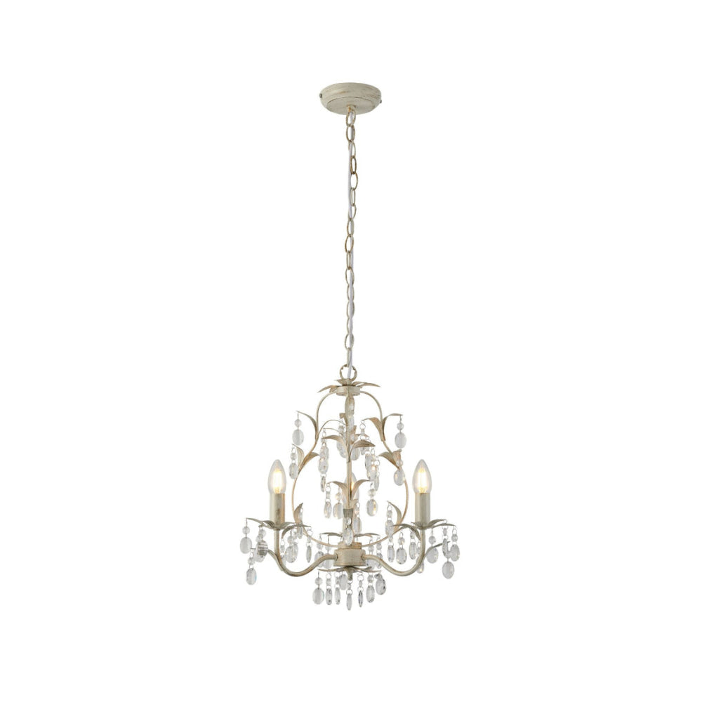 Annalee Modern Classic 3/5 Lights Hanging Lamp Chandelier Ivory Brushed Gold Small Fast shipping On sale