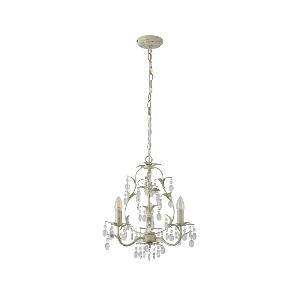 Annalee Modern Classic 3/5 Lights Hanging Lamp Chandelier Ivory Brushed Gold Small Fast shipping On sale