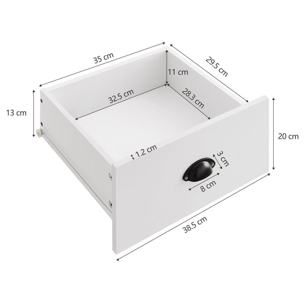 Ari Modern Sideboard Dresser Buffet Unit Storage Cabinet - Oak & White Fast shipping On sale
