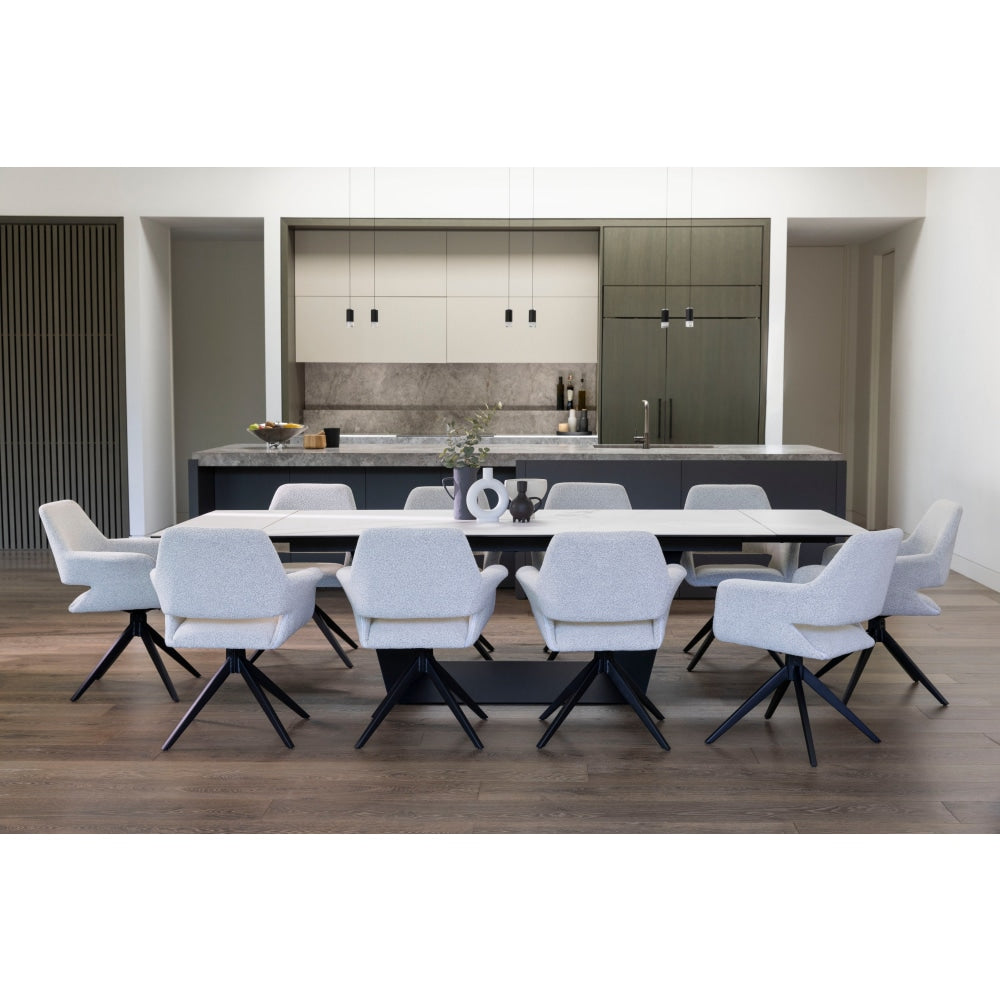 Arianna Extension Rectangular Kitchen Dining Table Ceramic 210-290cm - Marmo table Fast shipping On sale
