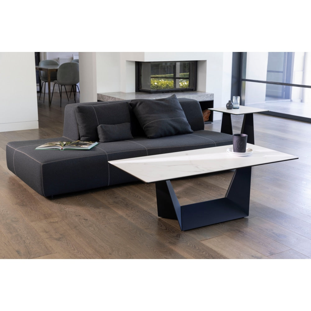 Arianna Modern Rectangular Coffee Table Ceramic - Marmo Fast shipping On sale