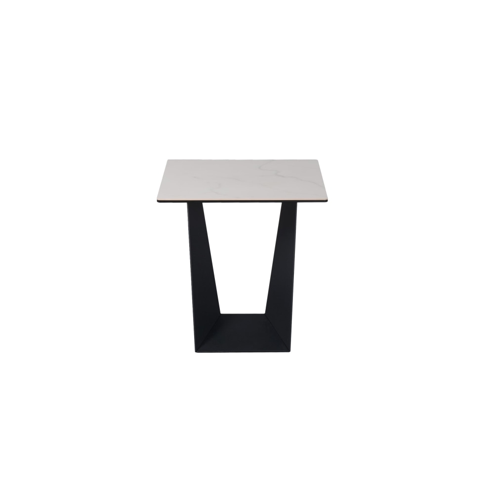 Arianna Modern Square End Lamp Side Table Ceramic - Marmo Fast shipping On sale