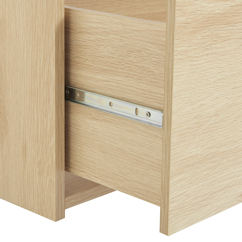 Aries Shoe Cabinet Storage Organizer Bench 1-Drawer Oak/Grey Fast shipping On sale