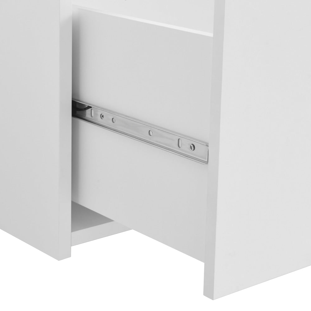 Aries Shoe Cabinet Storage Organizer Bench 1-Drawer White/Grey Fast shipping On sale